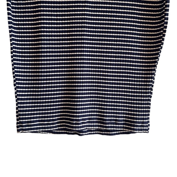Farm Rio ribbed blue & white striped stretch pull on skirt excellent condition - Picture 5 of 9
